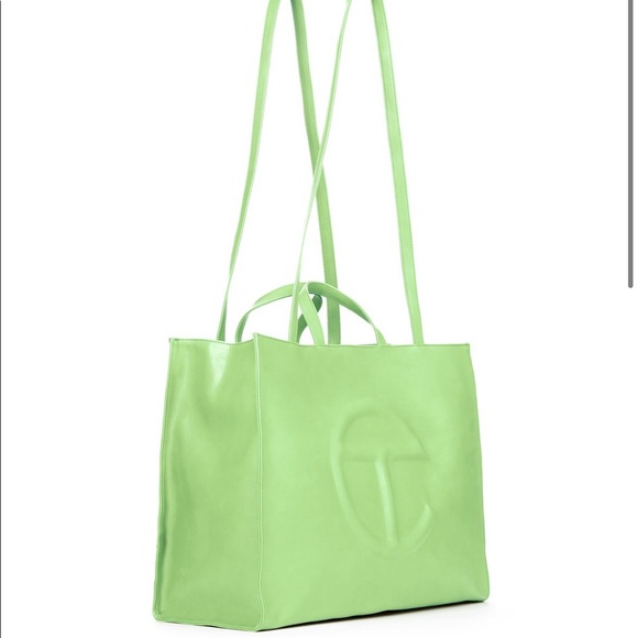 Large Double Mint Shopping Bag - Picture 3 of 6